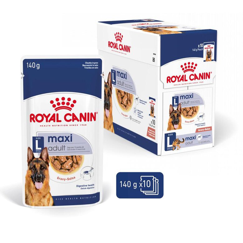 Royal Canin Maxi Adult Carne sobre en salsa para perros, , large image number null